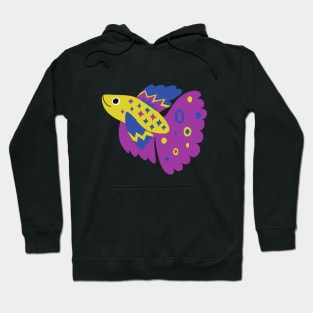 Cartoon Betta Fish Hoodie